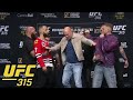Faceoffs From The UFC 315 Press Conference ESPN MMA