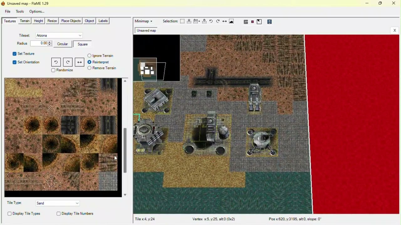 Creating a Warzone 2100 map with FlaME