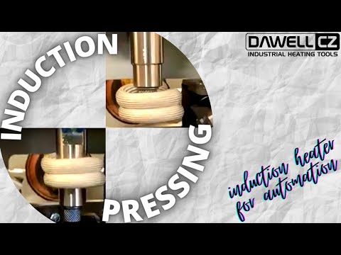 Induction thermal pressing of nuts into plastic handle | DAWELL DHI-45C