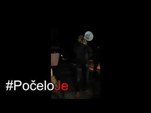 Govor Sergeja Trifunovića na protestu u Kovinu