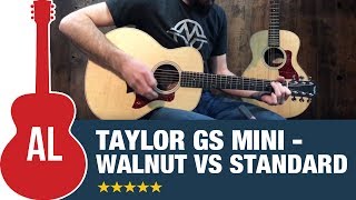 Video thumbnail for Taylor GS Mini-e WALNUT - Walnut vs Standard Comparison by Acoustic Letter