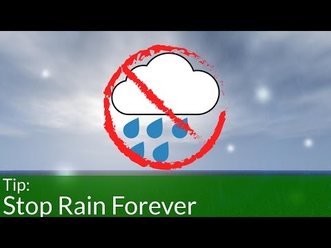 Ultimate Minecraft Tips: Stop Rain Forever!