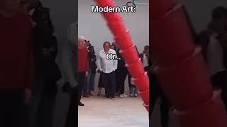 Is Modern Art real art? I dont think so #viral #art #museum #fypシ #gallery