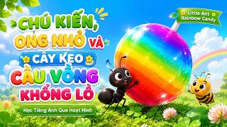 Học Tiếng Anh Qua Hoạt Hình: Chú Kiến, Ong Nhỏ Và Cây Kẹo Cầu Vồng Khổng Lồ