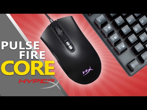 HyperX Pulsefire Core RGB žaidimų pelė, Juoda video