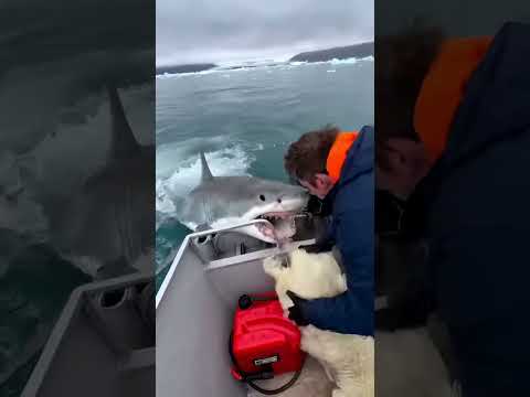 Polar Bear Cub Rescued From Shark!