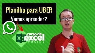 Planilha para UBER no EXCEL - Curso de Excel OnLine