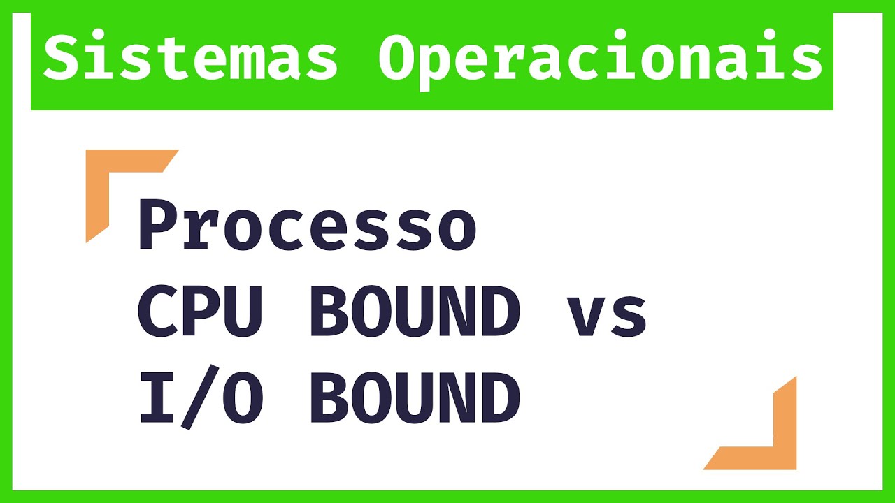 Me Salva Sistemas Operacionais: Diferença de Processos CPU Bound e I/O Bound