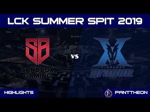 [SB vs KZ] - Game 1 W1D5 - Highlights LCK Summer 2019  Sandbox Gaming vs KingZone DragonX