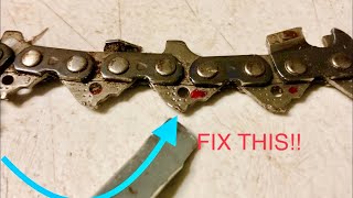 Chainsaw Chain Stuck or Won’t Fit in Bar PART 2 | DIY Fix