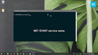 How To Stop And Start A Windows Service From The Command Prompt
