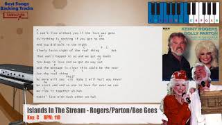 Islands In The Stream - Rogers/Parton/Bee Gees Piano Backing Track with chords and lyrics
