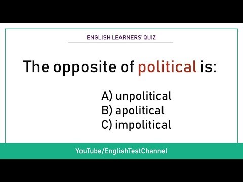 Negative Prefixes Quiz