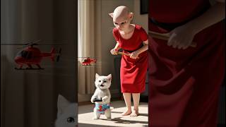 Download lagu Cute Cat Story:Tiny Cute Kitty Sacrificed Her Feathers To Get The Red Helicopter ❤️💥🚁 mp3