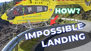 This is how Norwegian air ambulance do their landings