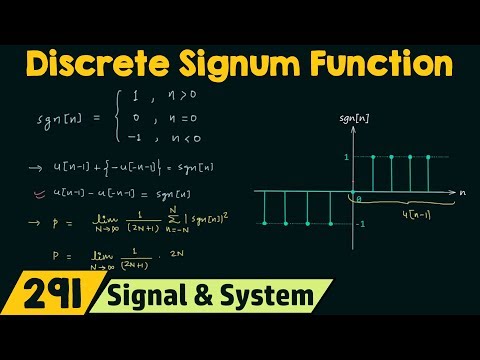 Discrete Time Signum Function