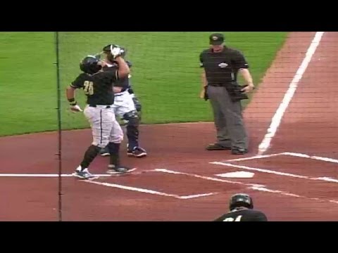 Francisco Pena goes yard for the Storm Chasers