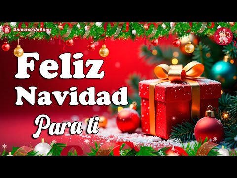 ¡Hola, FELIZ NAVIDAD! 🎄 Un bonito mensaje de navidad para ti con música navideña ⛄ Frases Navideñas