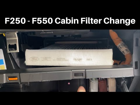 2017 - 2020 Super Duty Cabin Air Filter - How To Remove Replace Change Ford F-250 F-350 F250 F350