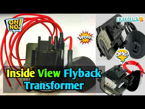 Inside view: tv flyback transformer/ what's inside the flyba...