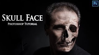 Halloween Skull Face - Photoshop Tutorial