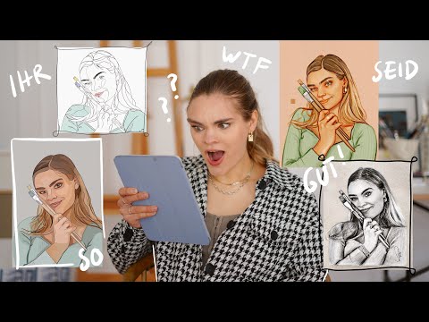 Meine Zuschauer malen mich - Ich reagiere auf eure Kunst // I'mJette