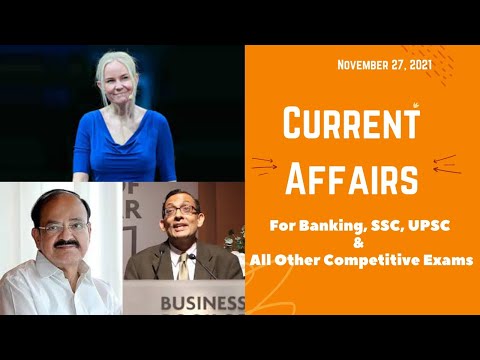 November 27 2021 - Current Affairs | English |NewsFeedCareer+ | For All Competitive Exams| #NFCPlus