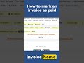 How to Mark an Invoice as Paid