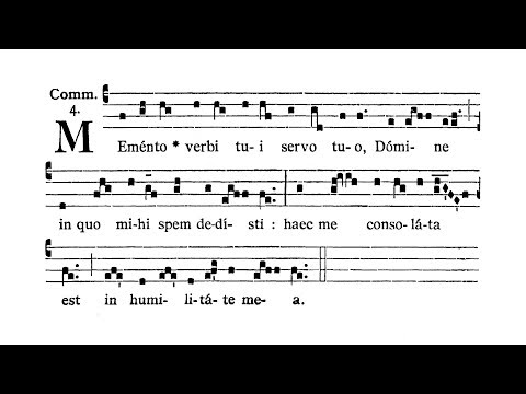 Feria V post Dominicam I Passionis (Thursday after Passion Sunday) - Communio (Memento verbi)