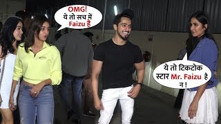 Tik Tok Star MR FAISU Grand Welcome by Katrina Kaif,Ananya Pandey and Other | Bhoot Movie Screening video