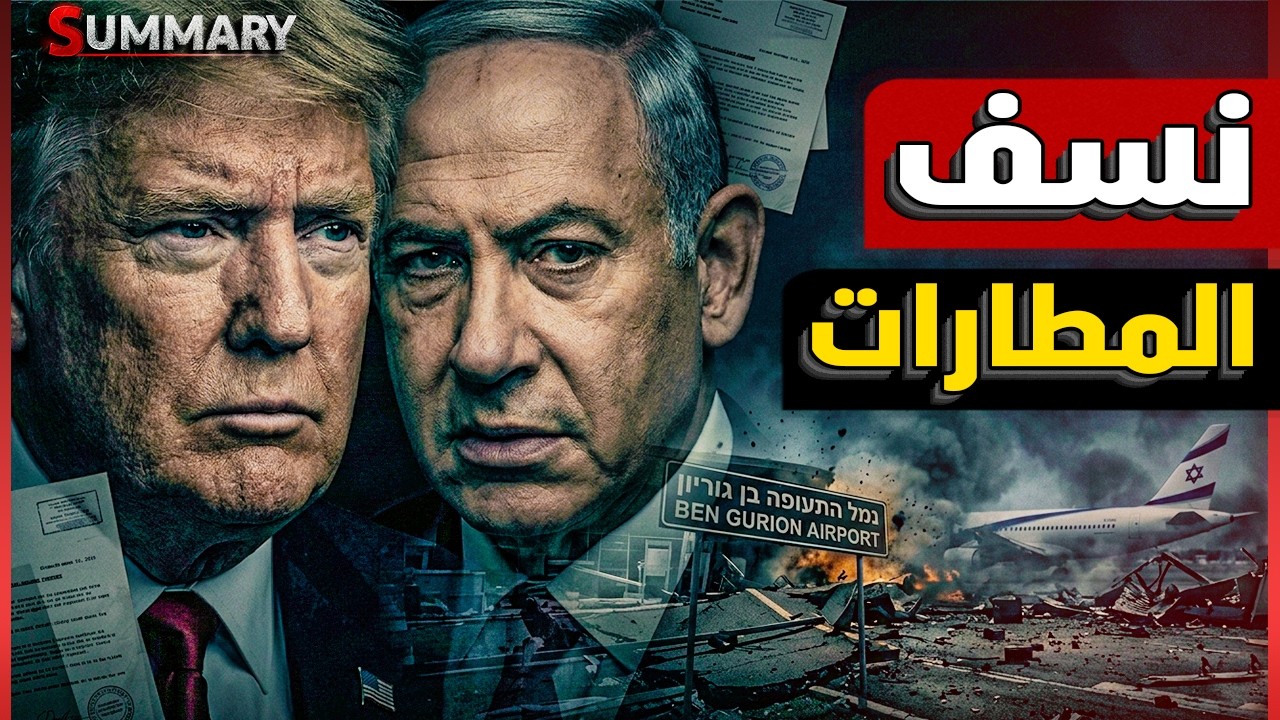 الكشف عن سر خطير بعد استهداف مطار بن غوريون و بريطانيا تفضح خطة ترامب