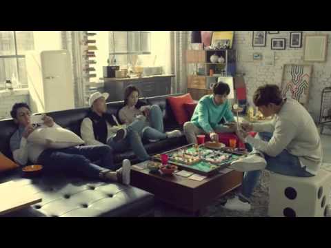 Kim Jong Kook, Lee Kwang Soo, Ji Suk Jin, Song Ji Hyo and Kang Gary for the 'Game of Dice' CF.