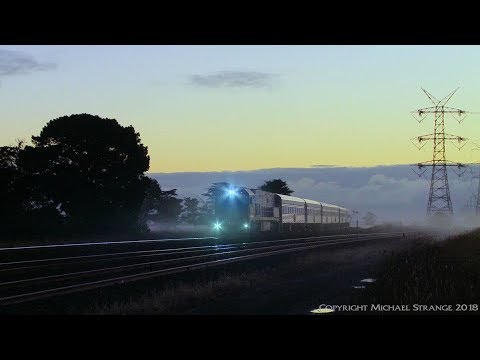 GSR AM8 Overland Passenger Train In Fog - PoathTV Australian Railways