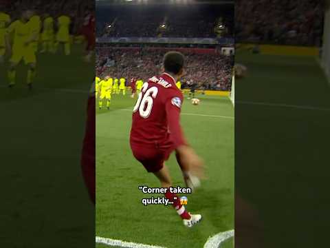 “Corner taken quickly…” 😏