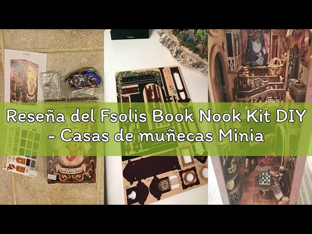 Vídeo relacionado con Fsolis Book Nook Kit DIY - Casas de muñecas Miniatura Decorativa - Maqueta de Madera con Luz LED para Adultos, Regalo Creativo para Amantes de Libros y (Owl Bookstore)
