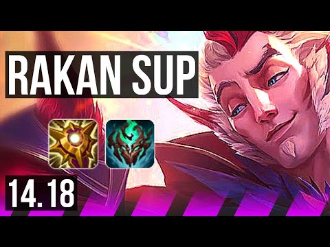 RAKAN & Seraphine vs LEONA & Kai'Sa (SUP) | 68% winrate, 2/3/20 | EUW Challenger | 14.18