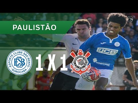 SÃO BENTO 1 X 1 CORINTHIANS - GOLS - 02/03 - PAULISTÃO 2019