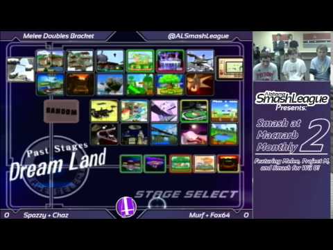 Smash at Macnarb 2 - Spazzy + Chaz vs. Murf + Fox64 - Melee