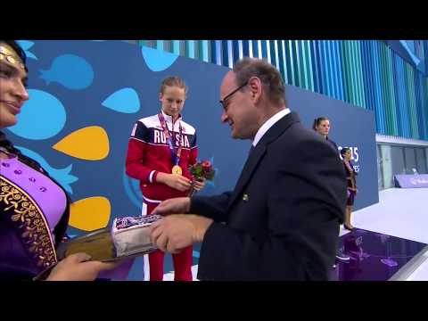 100 метров на спине, девушки, I Европейские Игры в Баку 2015, Полина Егорова