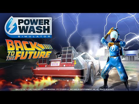 Great Scott! Back to the Future is coming to PowerWash Simulator!  We'd love to reveal more but we don't want to disrupt the space-time continuum.