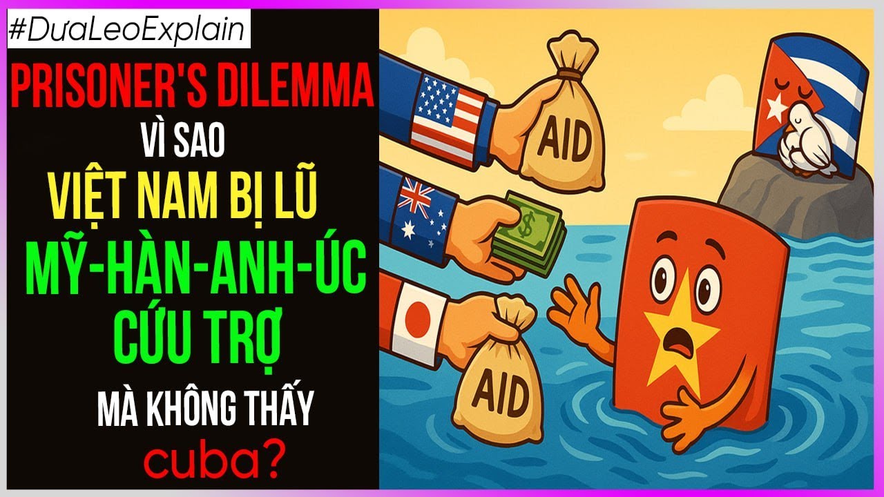 Prisoner's Dilemma: Vì sao Việt Nam bị lũ, Mỹ-Hàn-Anh-Úc cứu trợ mà 0 thấy cuba? [Dưa Leo DBTT]