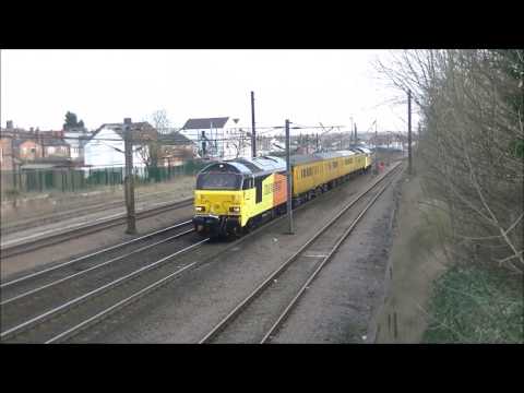**BRAND NEW** Colas Rail 67023 & 67027 with a test train