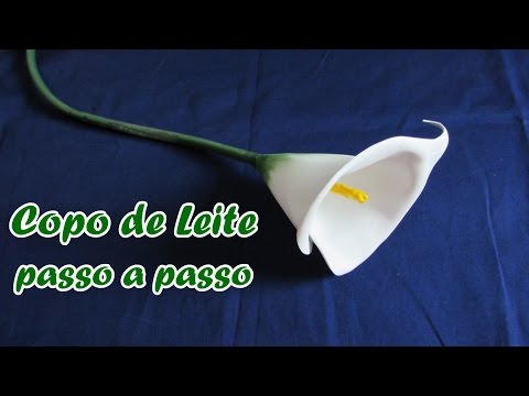 Copo de leite passo a passo