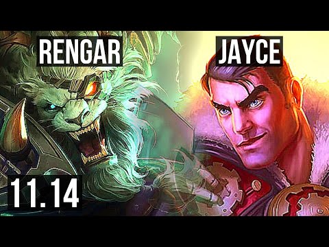 RENGAR vs JAYCE (TOP) (DEFEAT) | 2300+ games, 1.9M mastery, Legendary, 12/3/7 | KR Diamond | v11.14