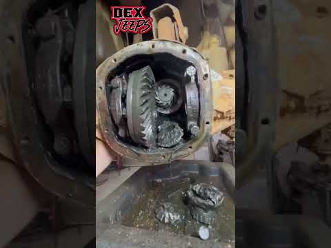 Easy was to check gear ratio. #jeep #dana #jeepxj #dana30 #gearratio #offroad #jeepguy #jeepcherokee