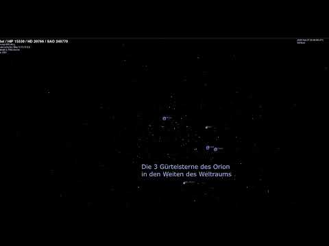 Voyage to Alnilam - a cosmic voyage to the belt stars of Orion