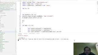 React  - Cannot find file | does not match the corresponding name on disk