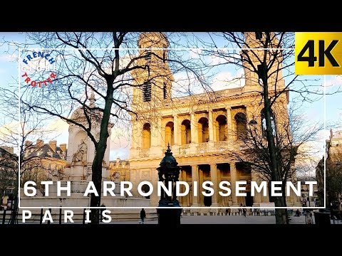 PARIS Saint-Germain-des-Prés Walk 6ᵉ arrondissement Rive Gauche 🇫🇷 Église Saint-Sulpice — Bon Marché