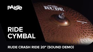 Video thumbnail for PAISTE Rude Ride/Crash 20"  played by Noah Fürbringer (SOUND DEMO) by GEWA Drums
