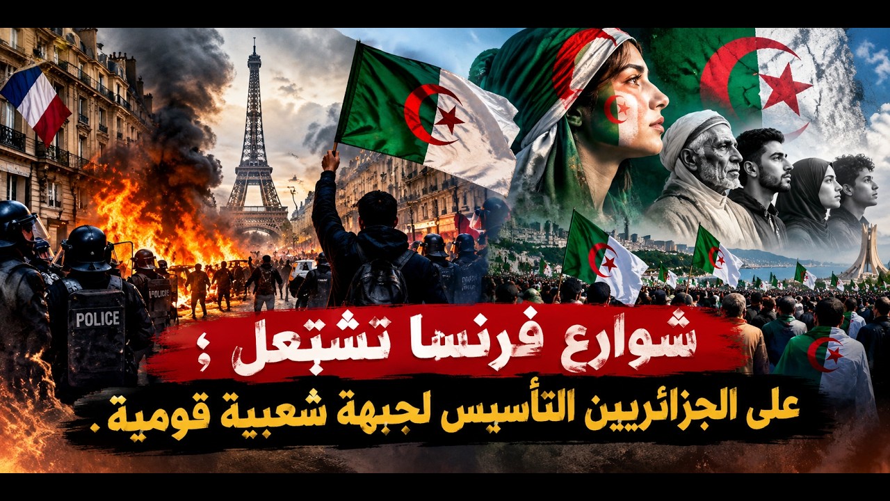 شوارع فرنسا تشتعل ؛ على الجزائريين التأسيس لجبهة شعبية قومية .
